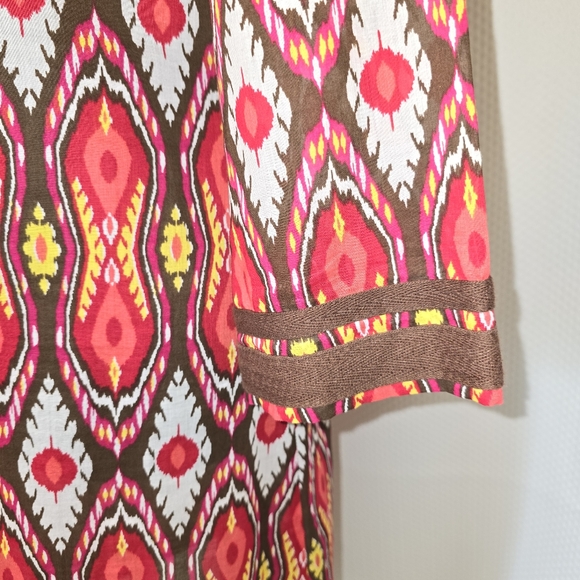 Tory Burch Ikat Print Tunic Dress Size 6 - Picture 6 of 8
